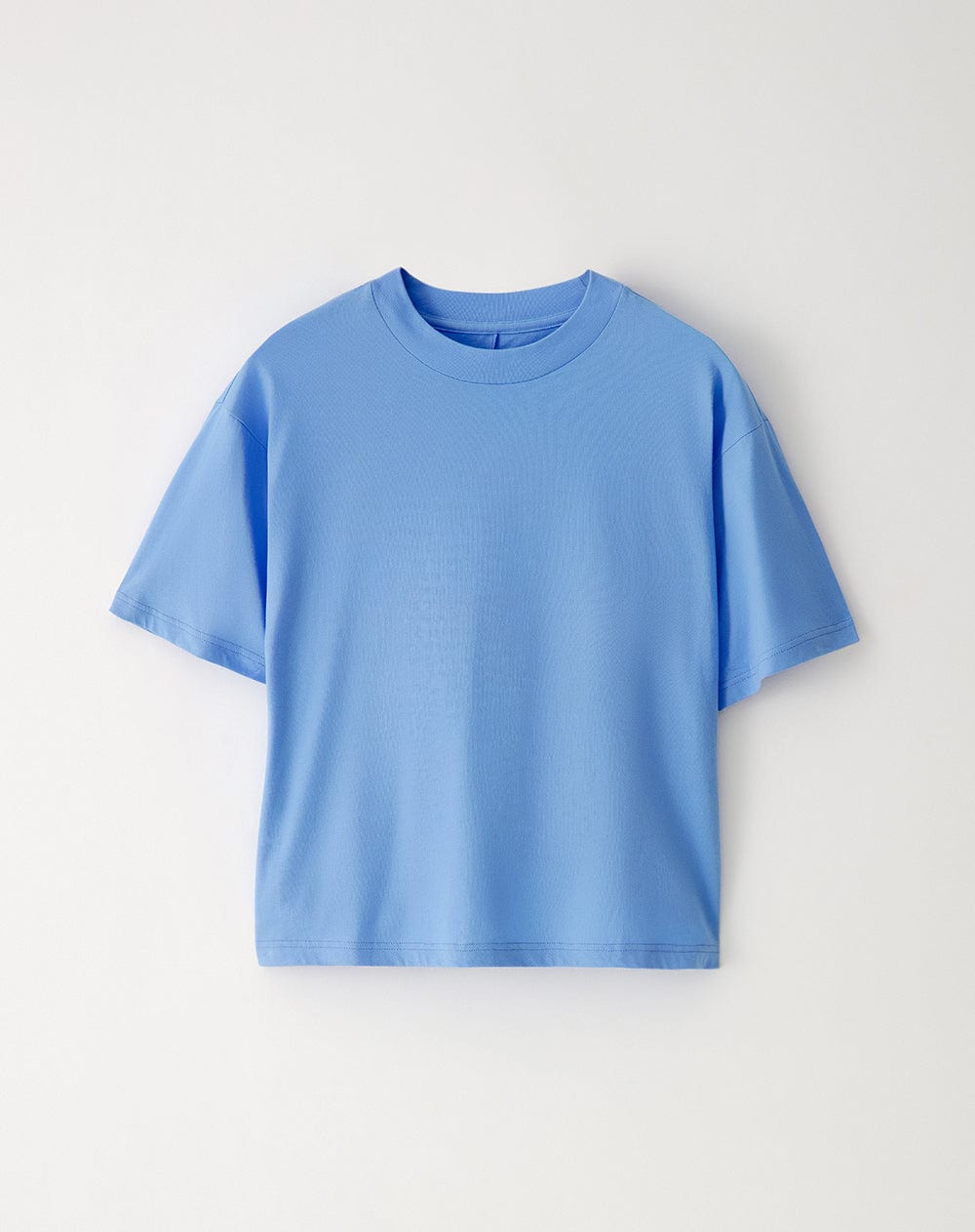 Camiseta oversize algodón azul mujer - imagen 1