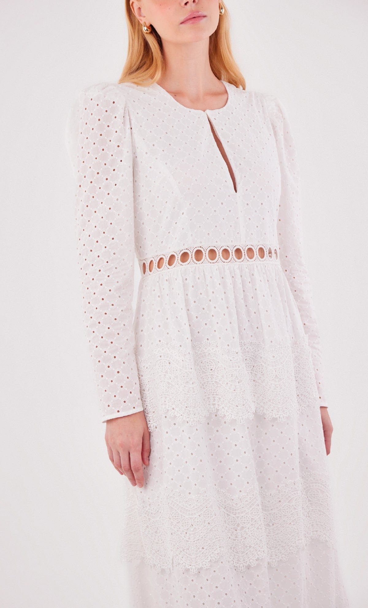 Vestido midi Merian White - imagen 4