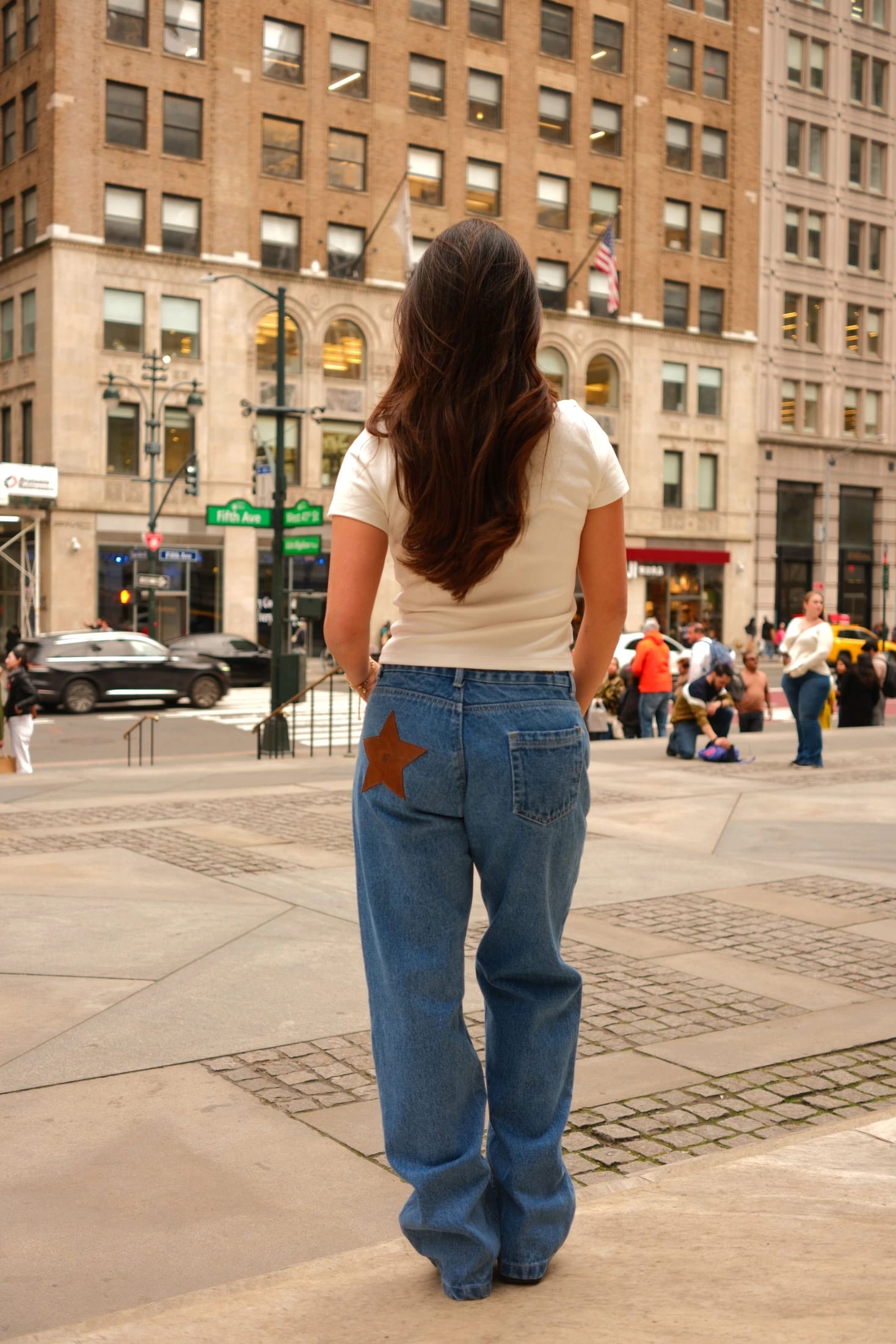 Chunky Leather Star Jeans - imagen 1