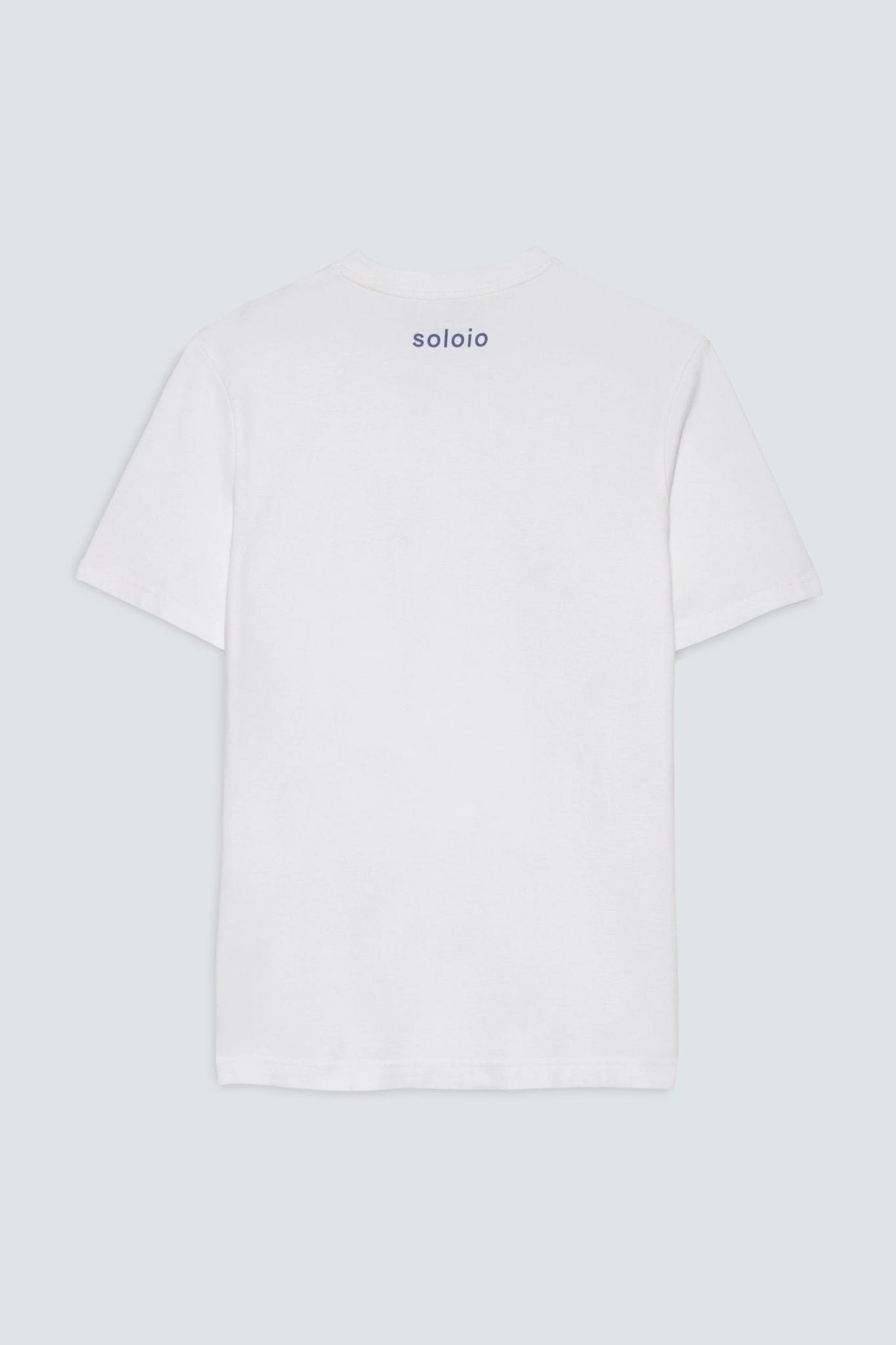 Men's cotton t-shirt white giorgio - imagen 2