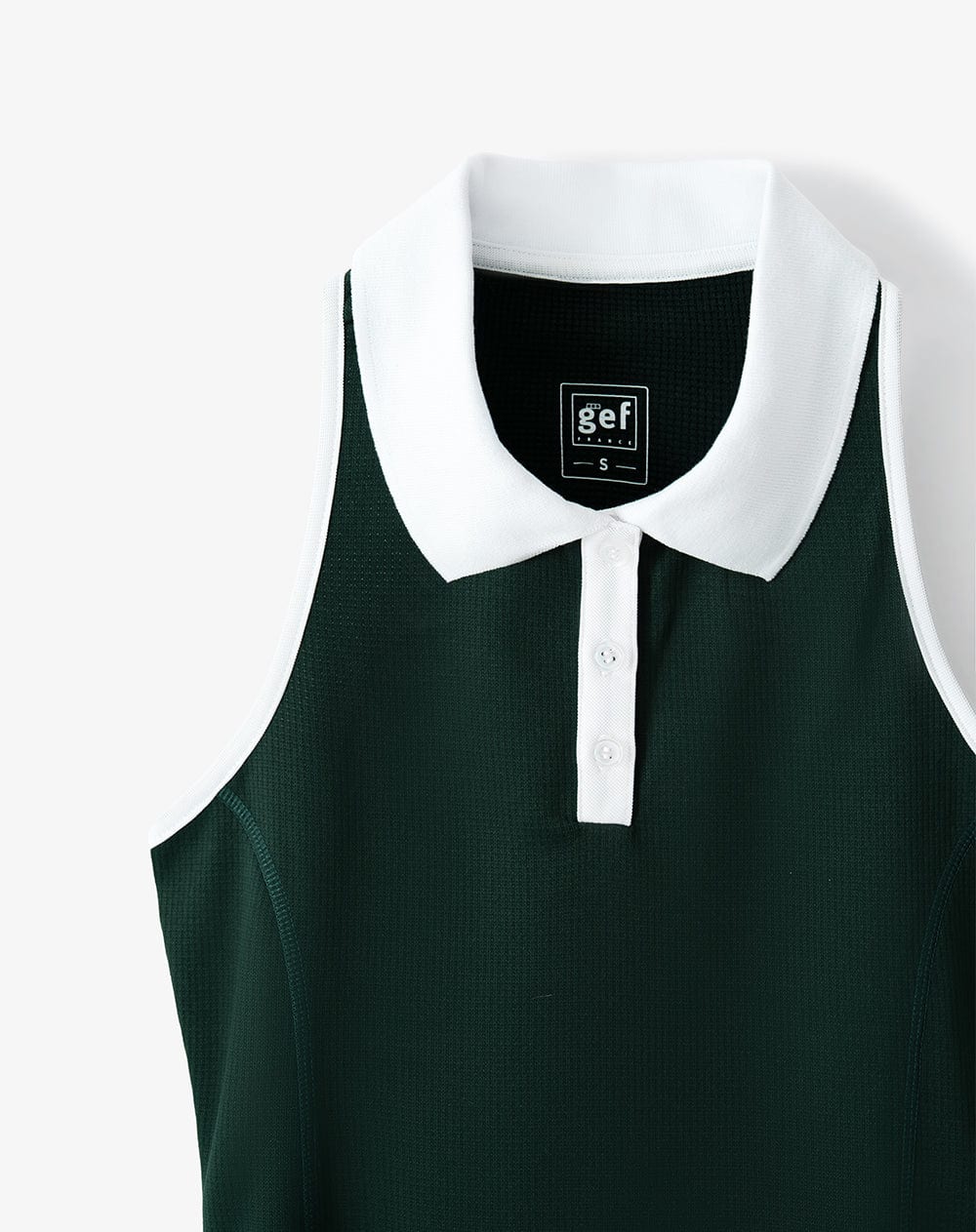 Vestido deportivo tipo polo verde mujer - imagen 6