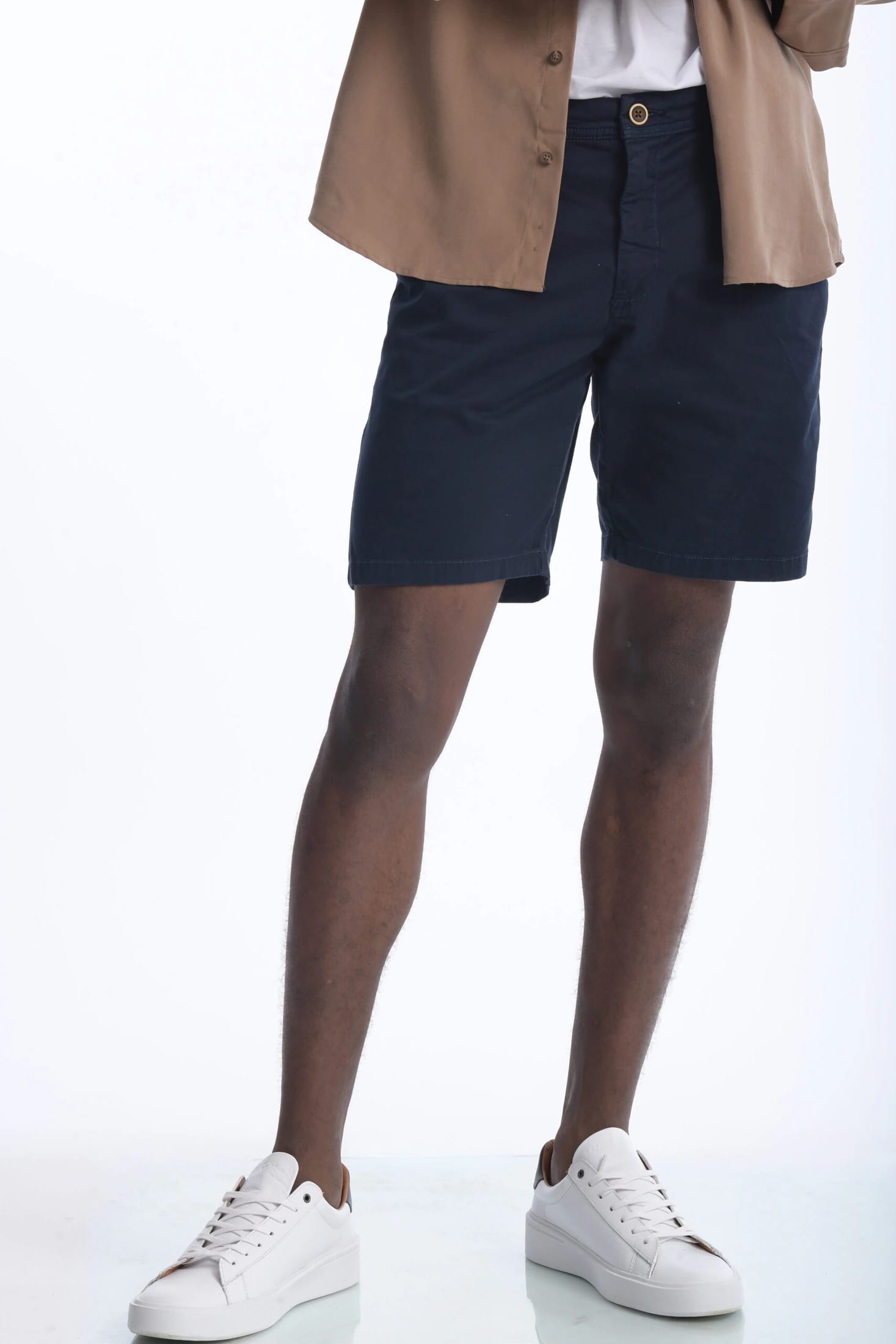 Bermuda Chino Dril Azul Marino - imagen 8