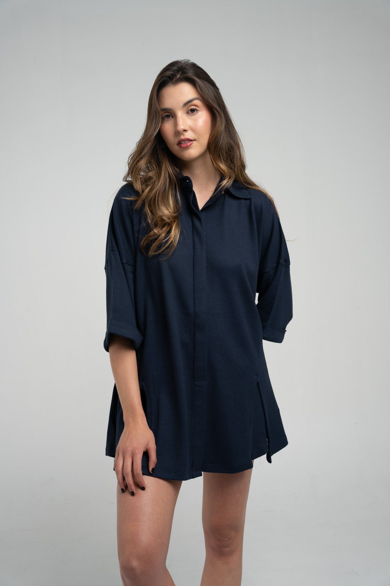 Oversized Organic Waffle Shirt - imagen 1