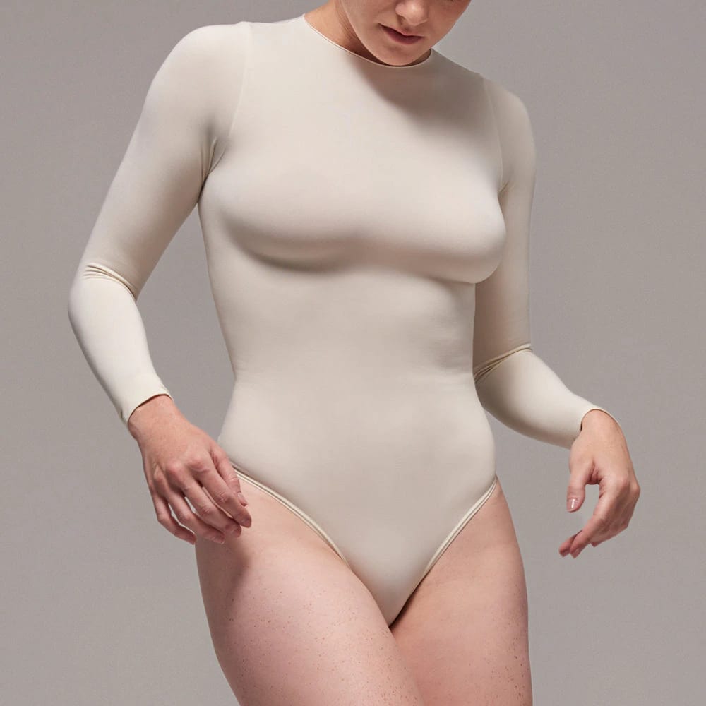 Body Manga Larga Cuello Alto Para Mujer | Lunia - imagen 6
