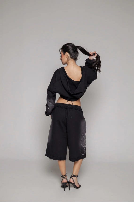 Bermuda/Jorts Remainder Dama Sogno-Negro - imagen 3