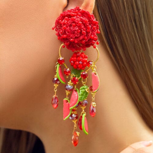 Watermelon Fruit Sensation Earrings - imagen 1