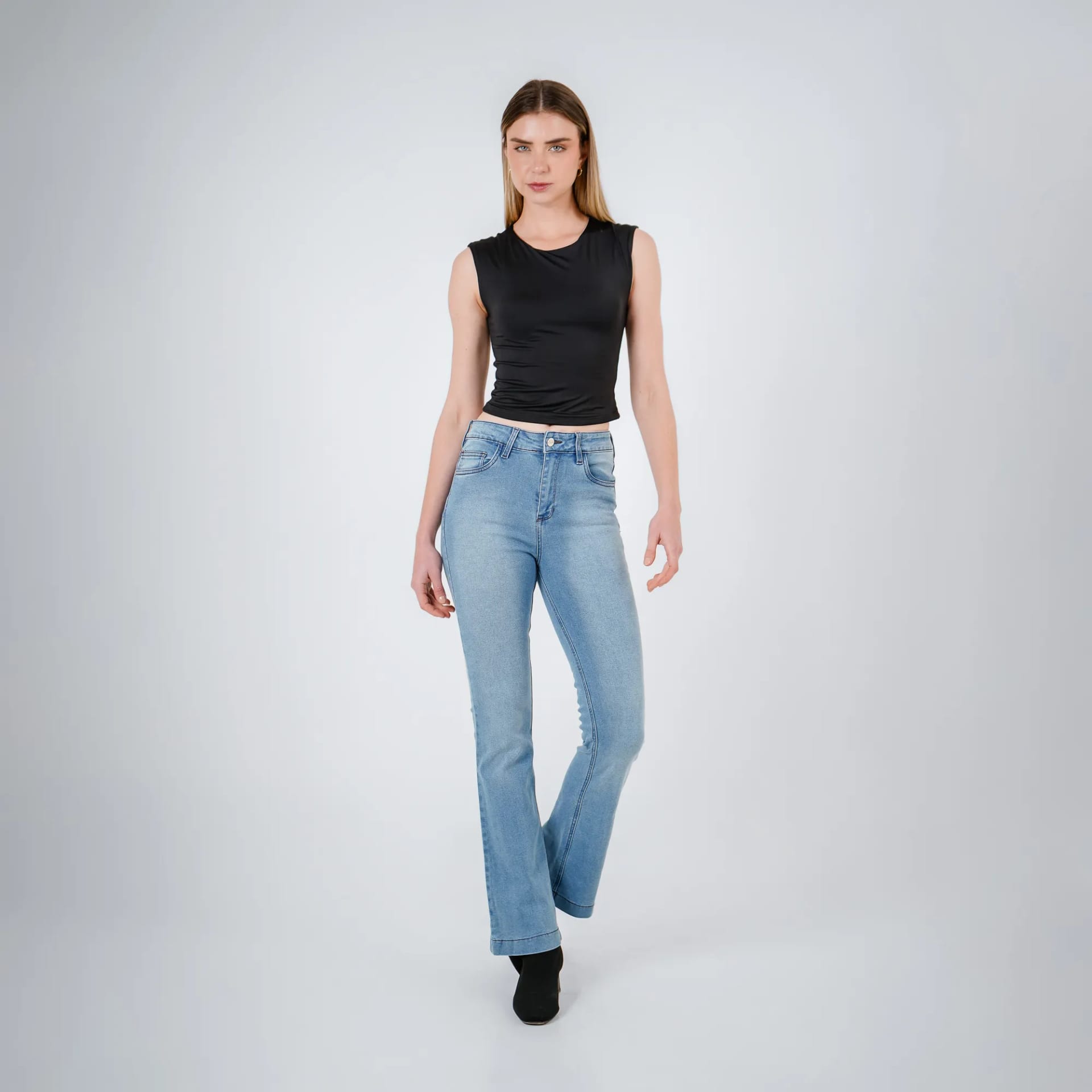 Jean Diva Tiro Medio Bota Skinny - imagen 2