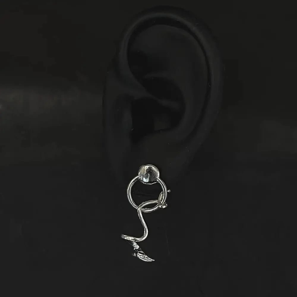 Aretes Culebra Bejuquilla Suspendida - imagen 2