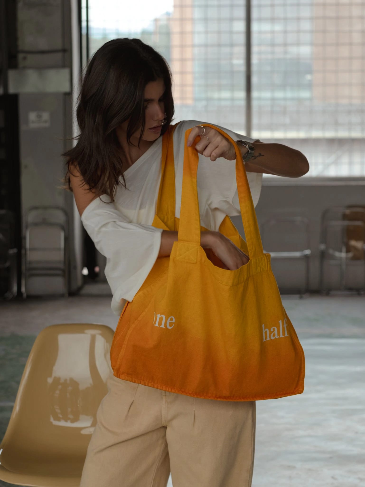 ONE HALF TOTE BAG - SUNSET - imagen 4