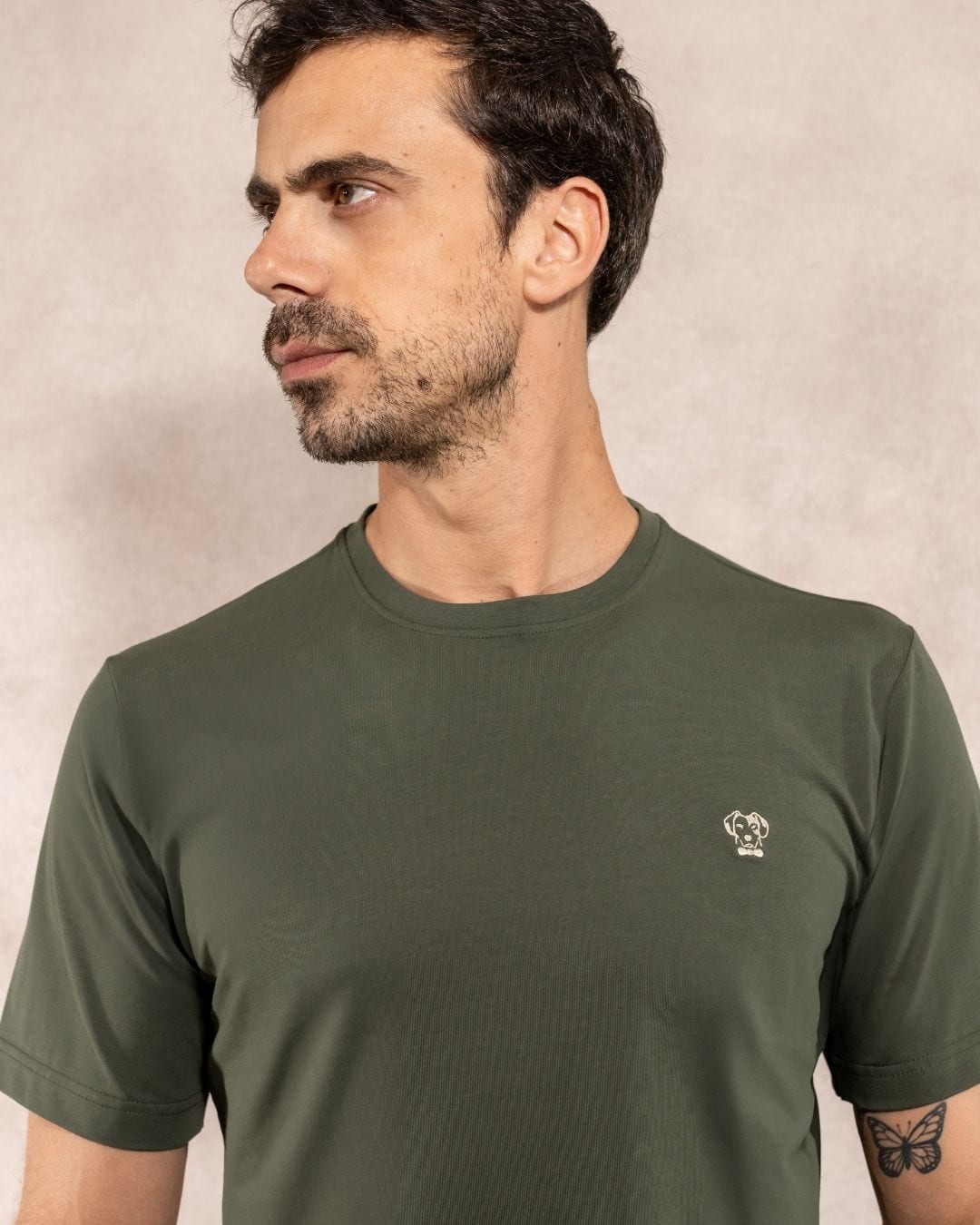 Camiseta Antimanchas Verde Militar - Talla Regular - imagen 4