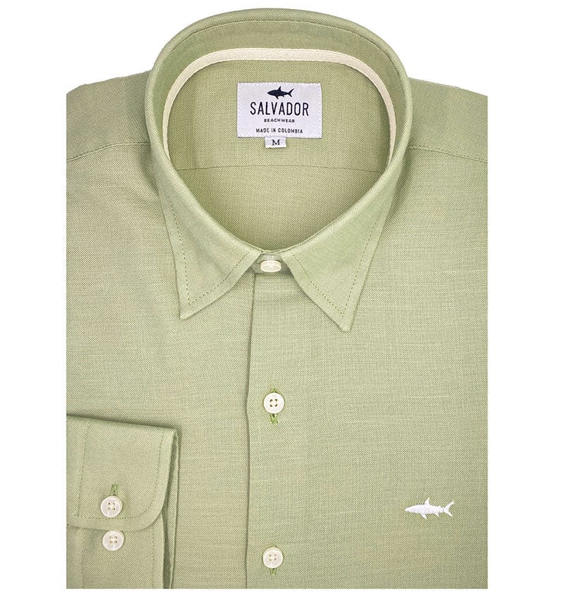 CAMISA VERDE OLIVA - imagen 1