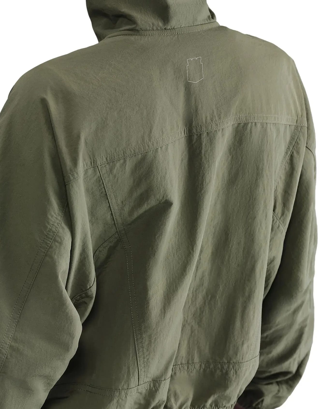 CHAQUETA CROP VERDE MUJER NIKE - imagen 2