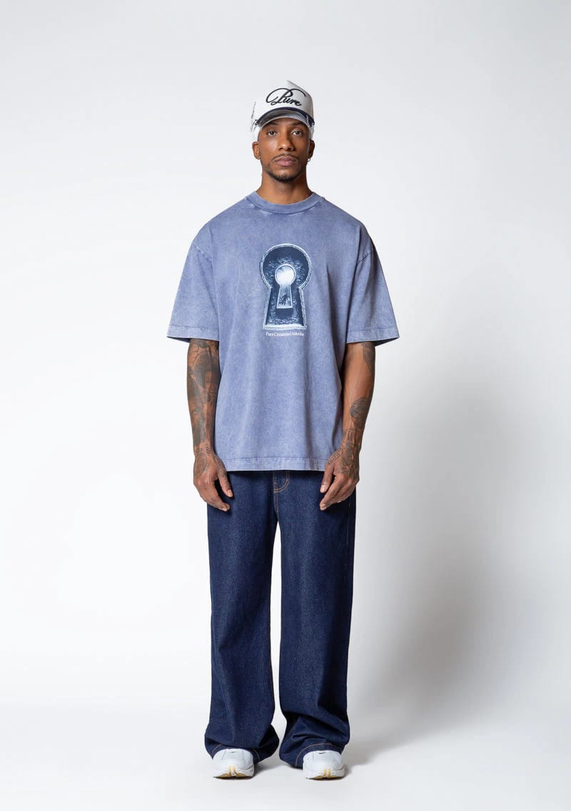 Dopamine blue keyhole t-shirt - imagen 4