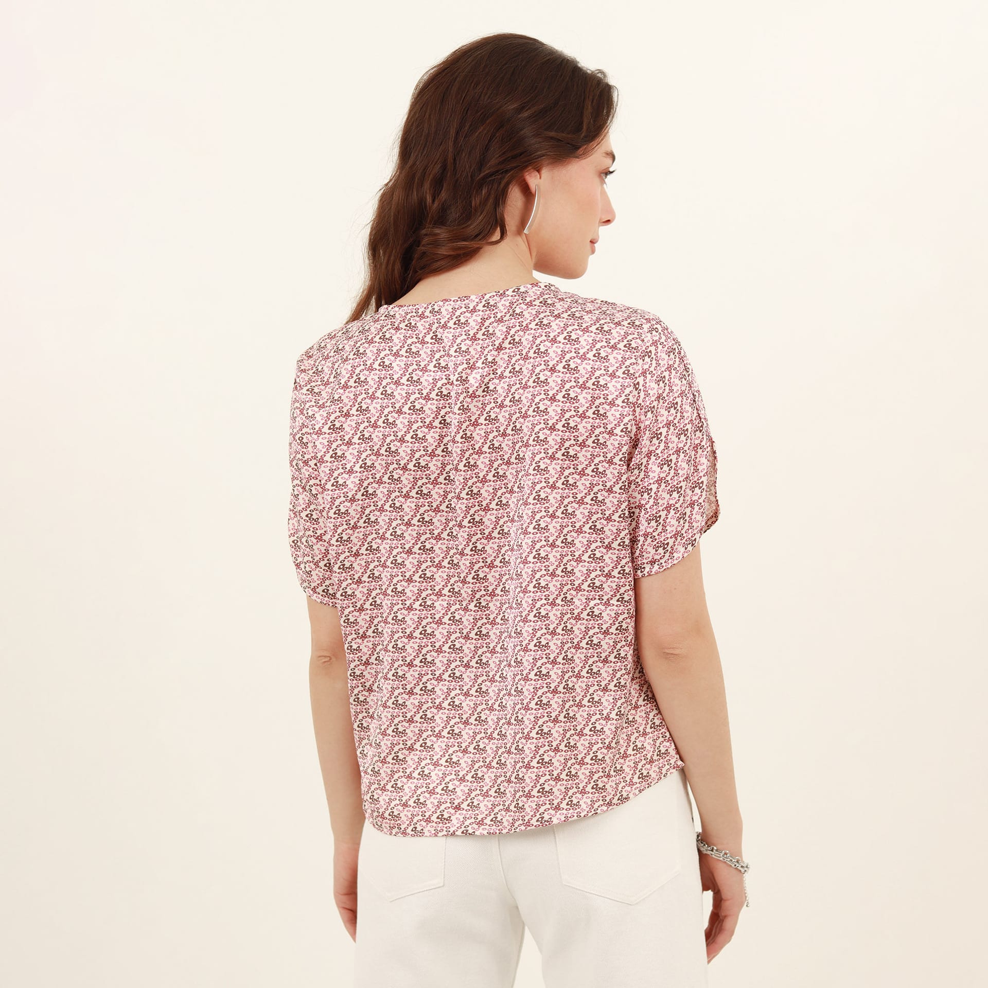 Camiseta estampada cuello redondo manga corta - imagen 5