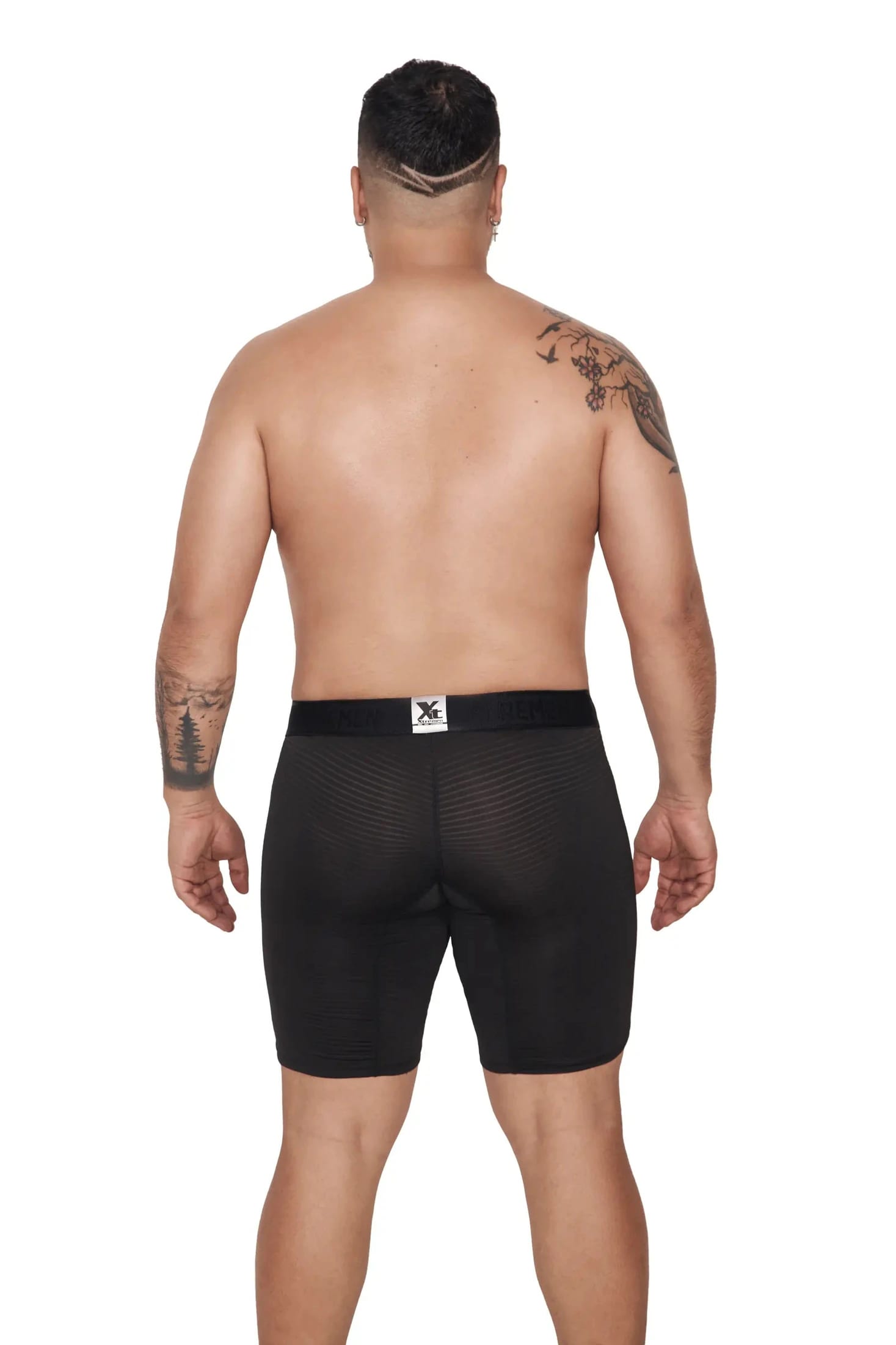 BOXER MICROFIBRA JACQUARD EXTRAGRANDE NEGRO - imagen 2