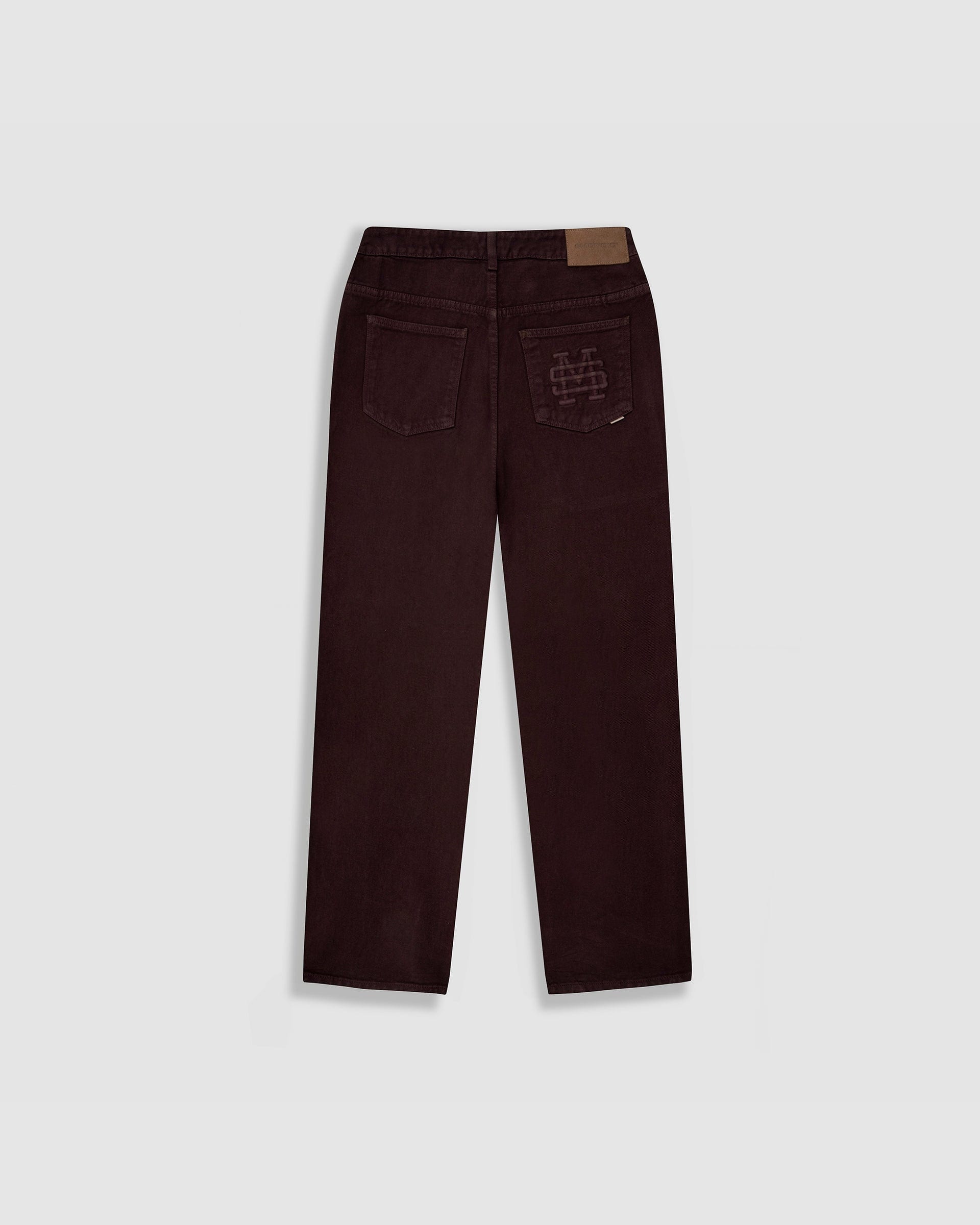 Pocket Straight Pants – Burgundy - imagen 9