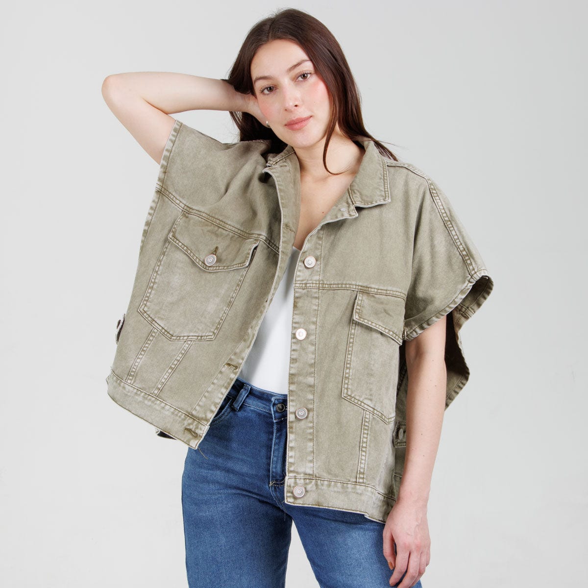 Poncho denim Axspen B1768 - imagen 3