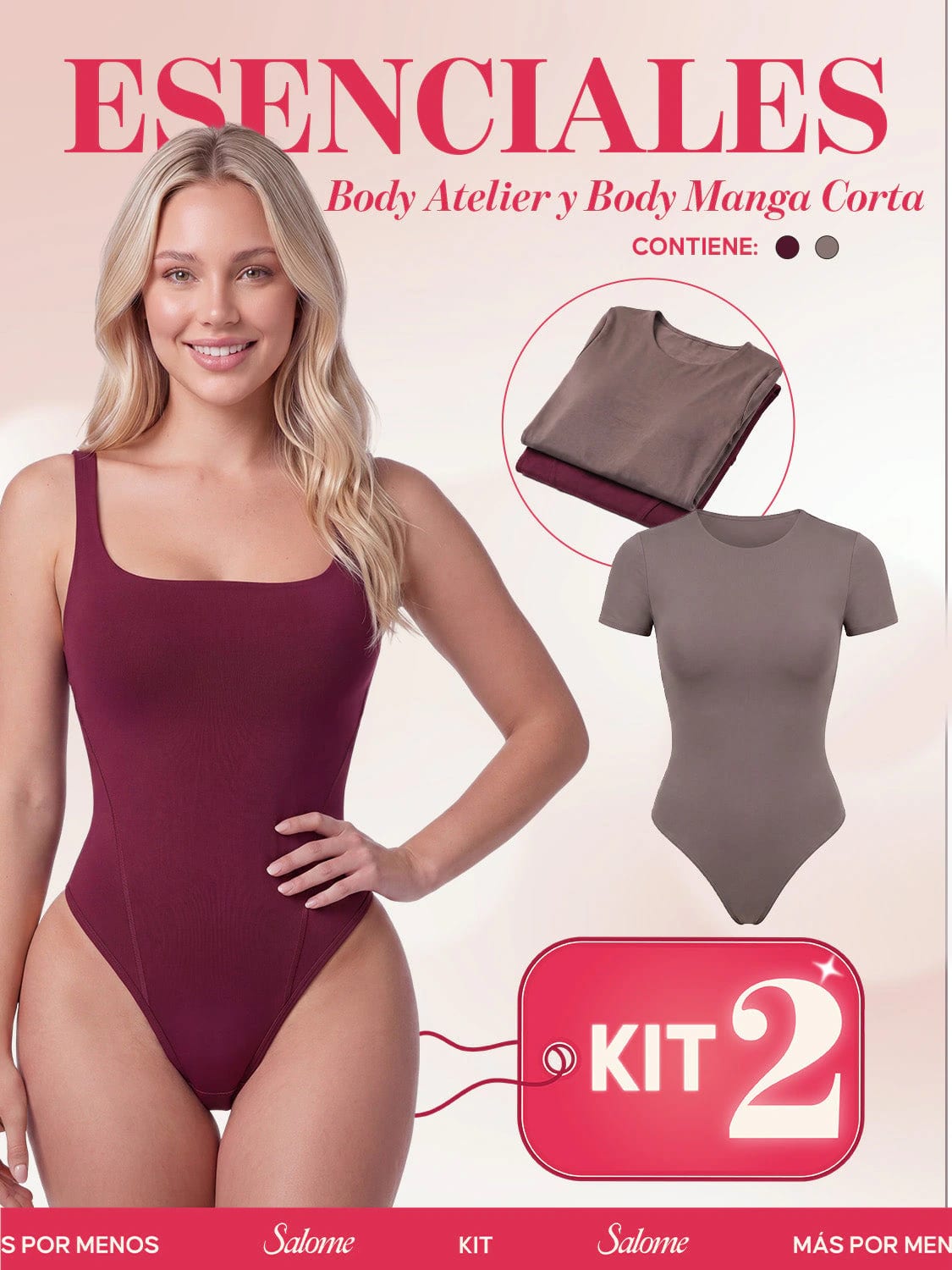 Kit Body Atelier Espalda Profunda & Manga Corta Sin Costuras | Salome 5004 & 5007 | 01L5 - imagen 4
