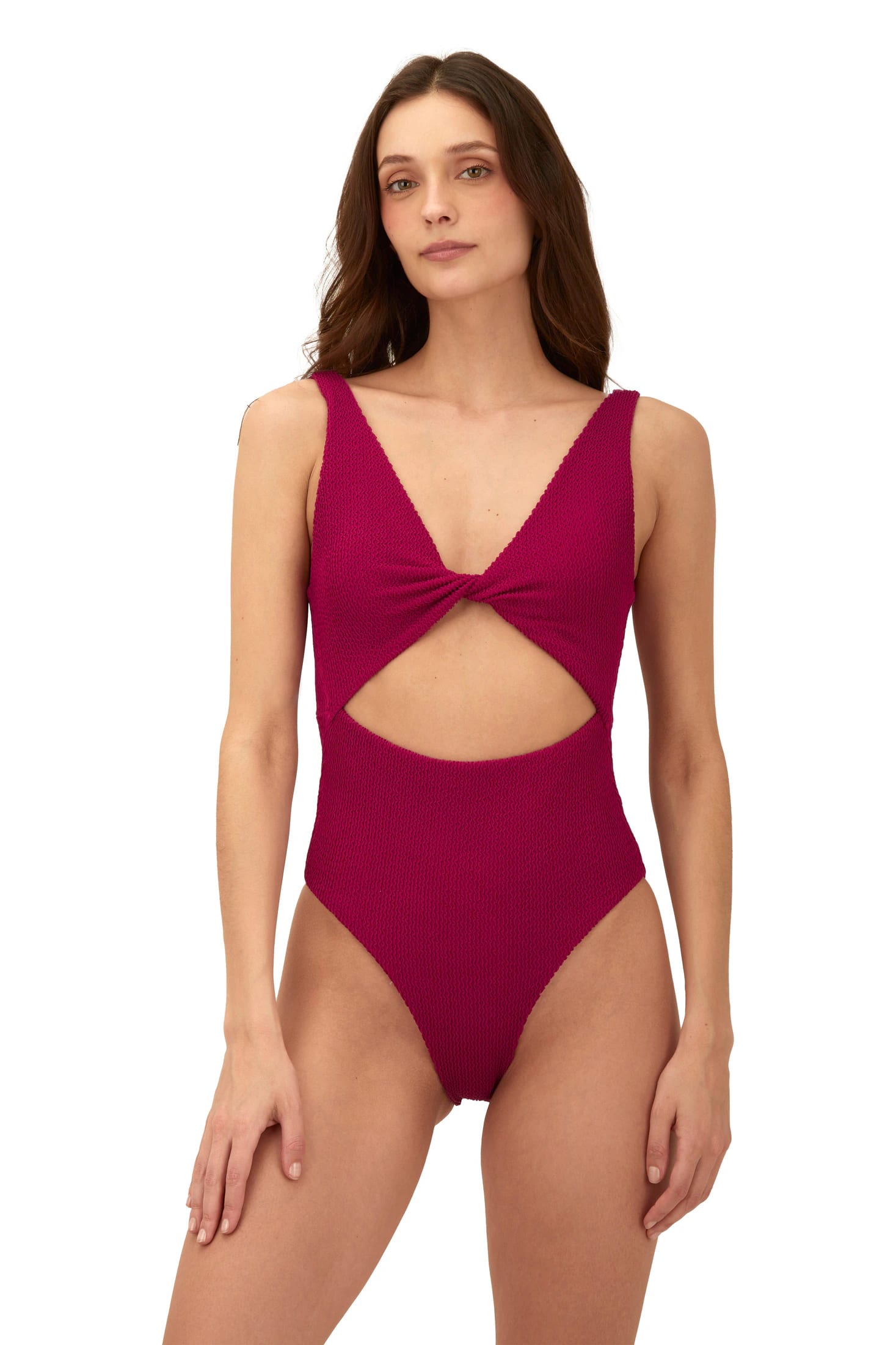 Textured Wave Brisa Raspberry Twix One Piece - imagen 1