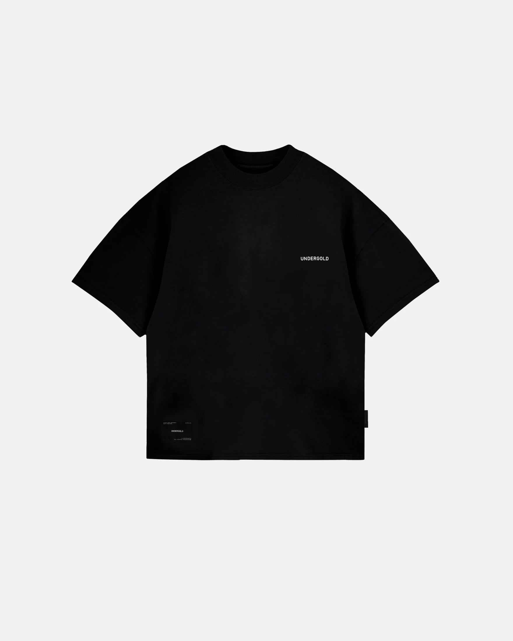 Basics Tiny Logo Boxy Fit Tshirt Black - imagen 2