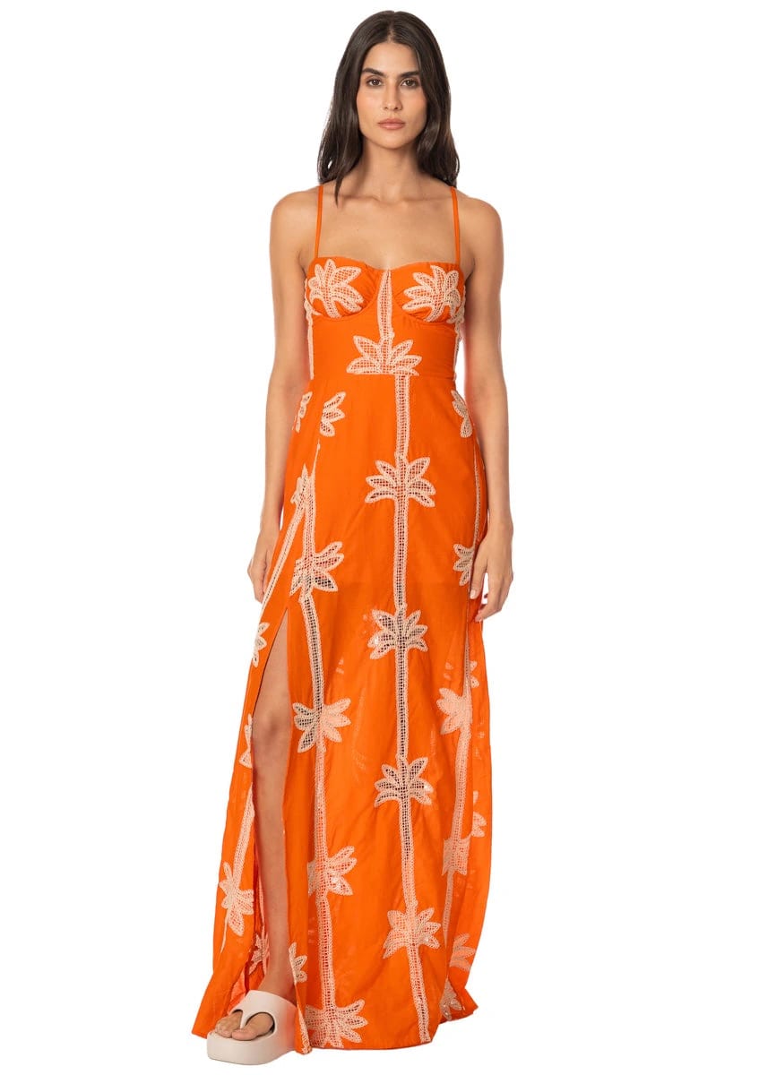 Maaji Tangerine Tropics Romina Long Dress - imagen 1