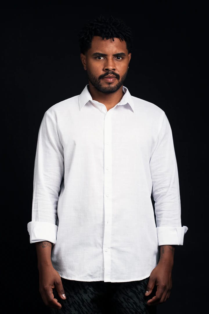 Camisa lino blanca - imagen 2