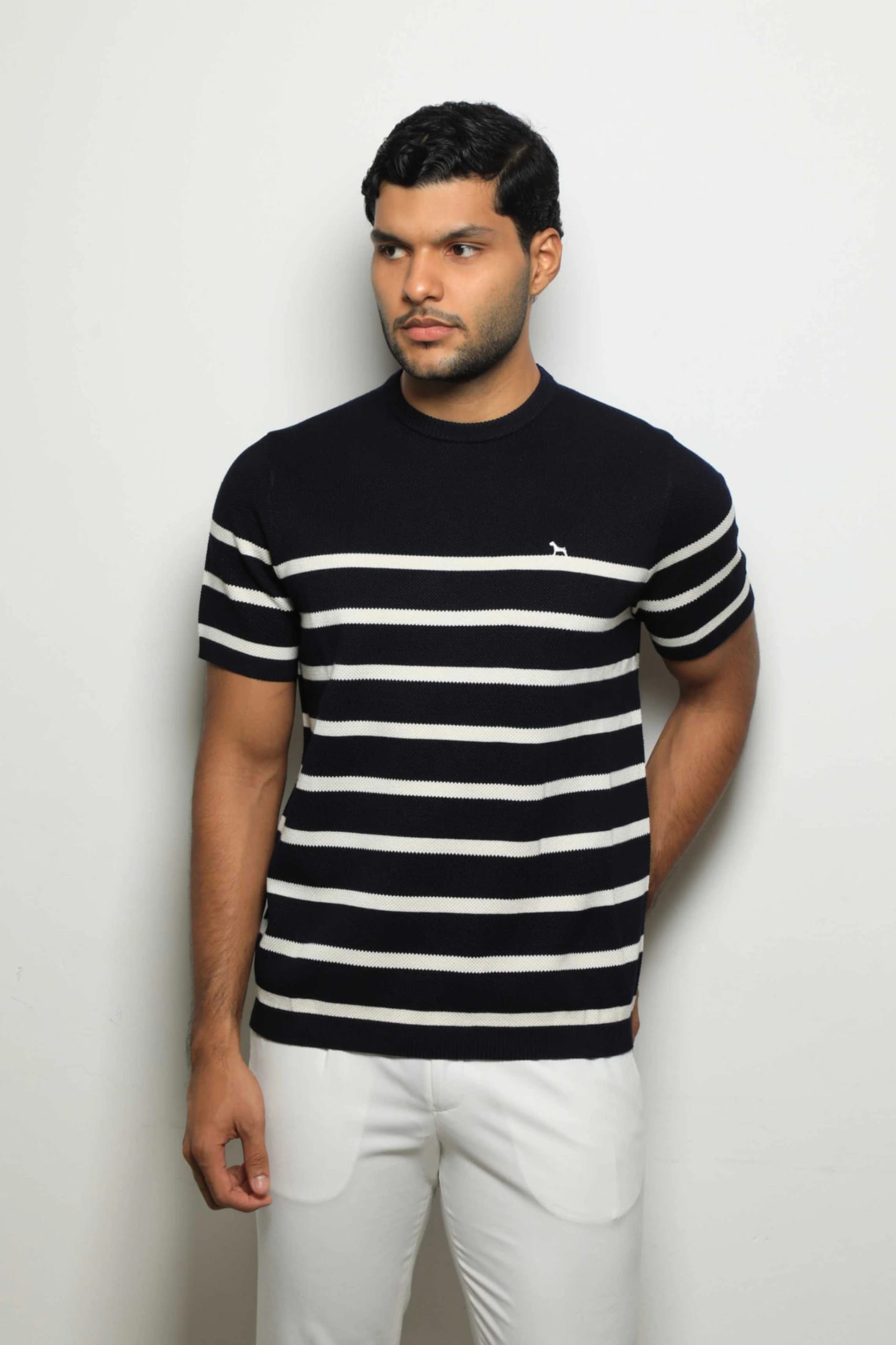Suéter Tejido Fashion Navy/Rayas - imagen 3