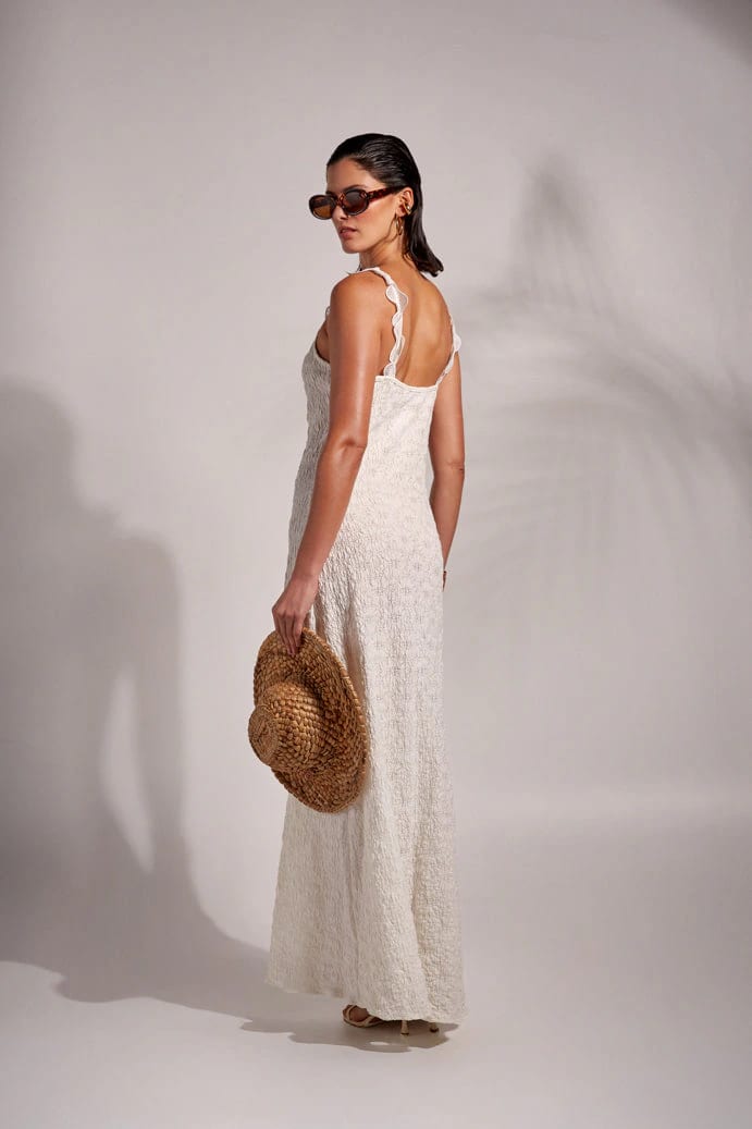 MAEA MAXI DRESS WHITE - imagen 3