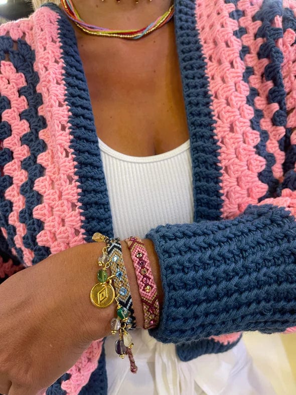 Kalepsu Wayuu bracelet - Blue Beach - imagen 6