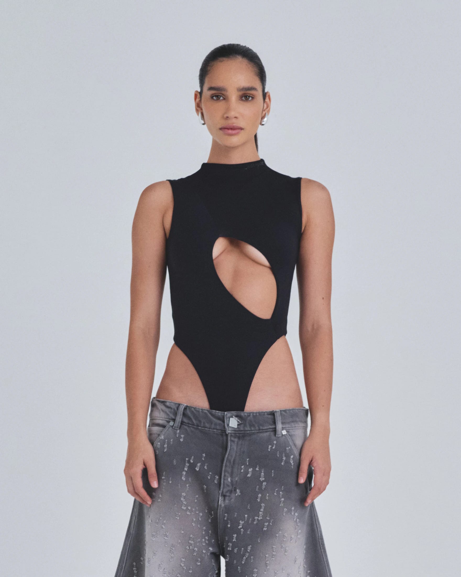 W Basics Asymetric Backless Body Black - imagen 2
