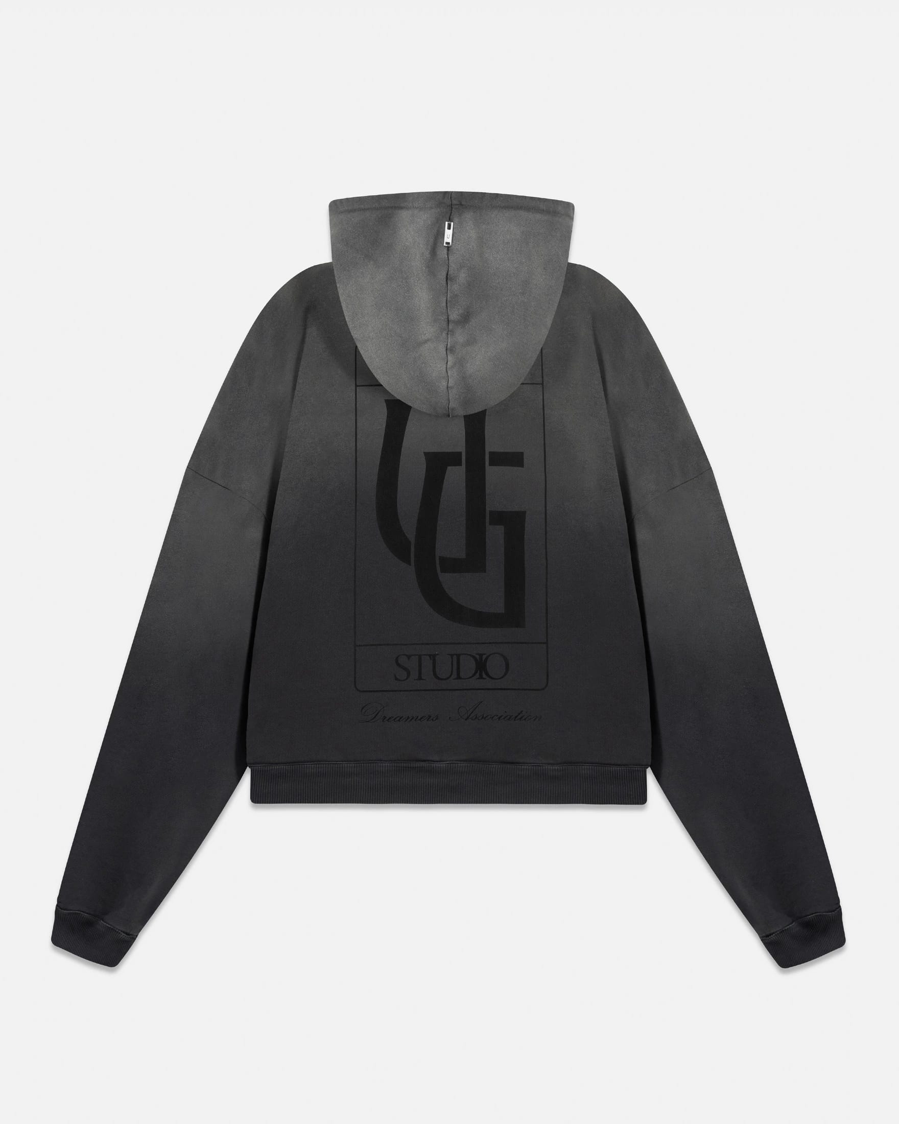 Hoodie Line UG Frame Boxy Fit Faded Black - imagen 1