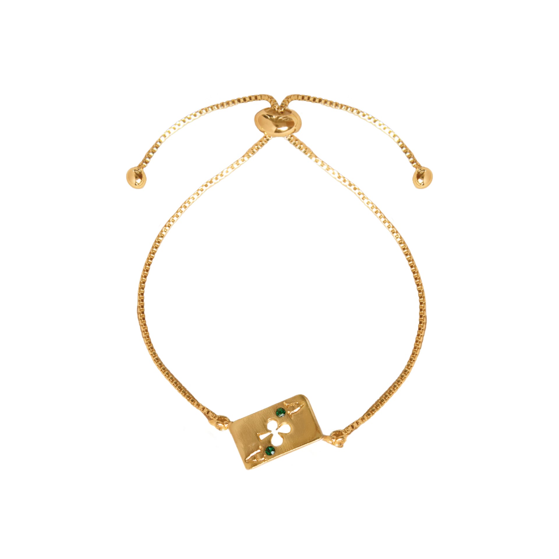 PULSERA MEDIA PETAL LUCK - imagen 1