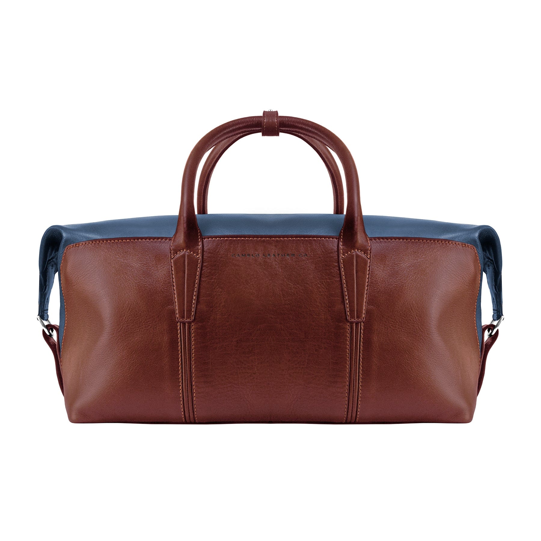 Heritage Holdall Blue and Pull Up Cognac - imagen 1