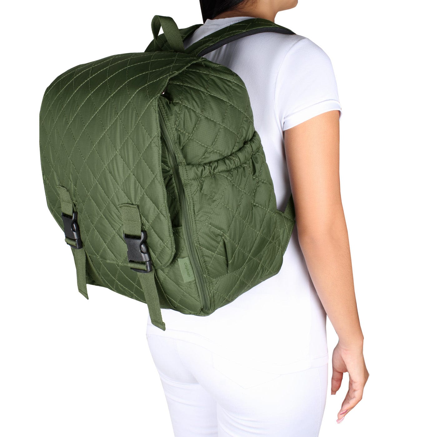 Morral Cabina Tapa Puffer Verde Militar - imagen 6