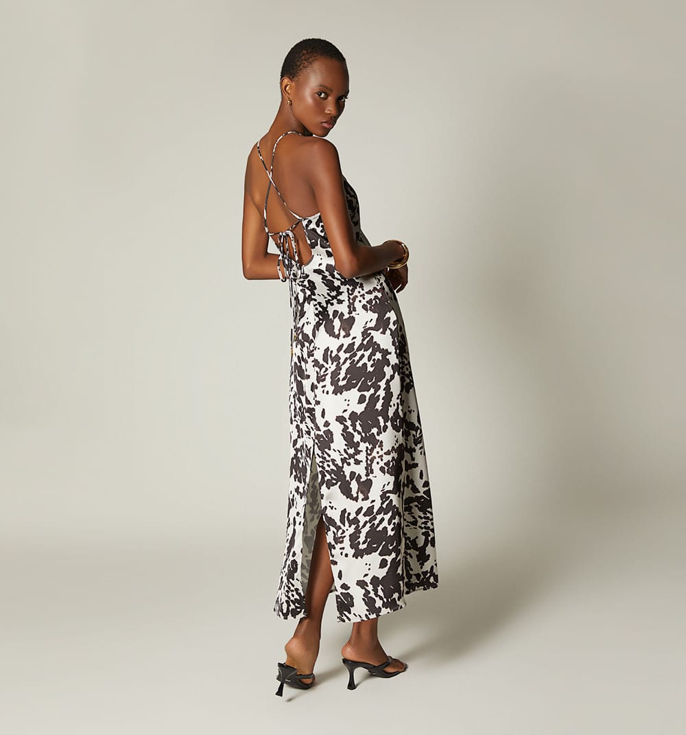 Vestido midi de tiras escote espalda - imagen 4