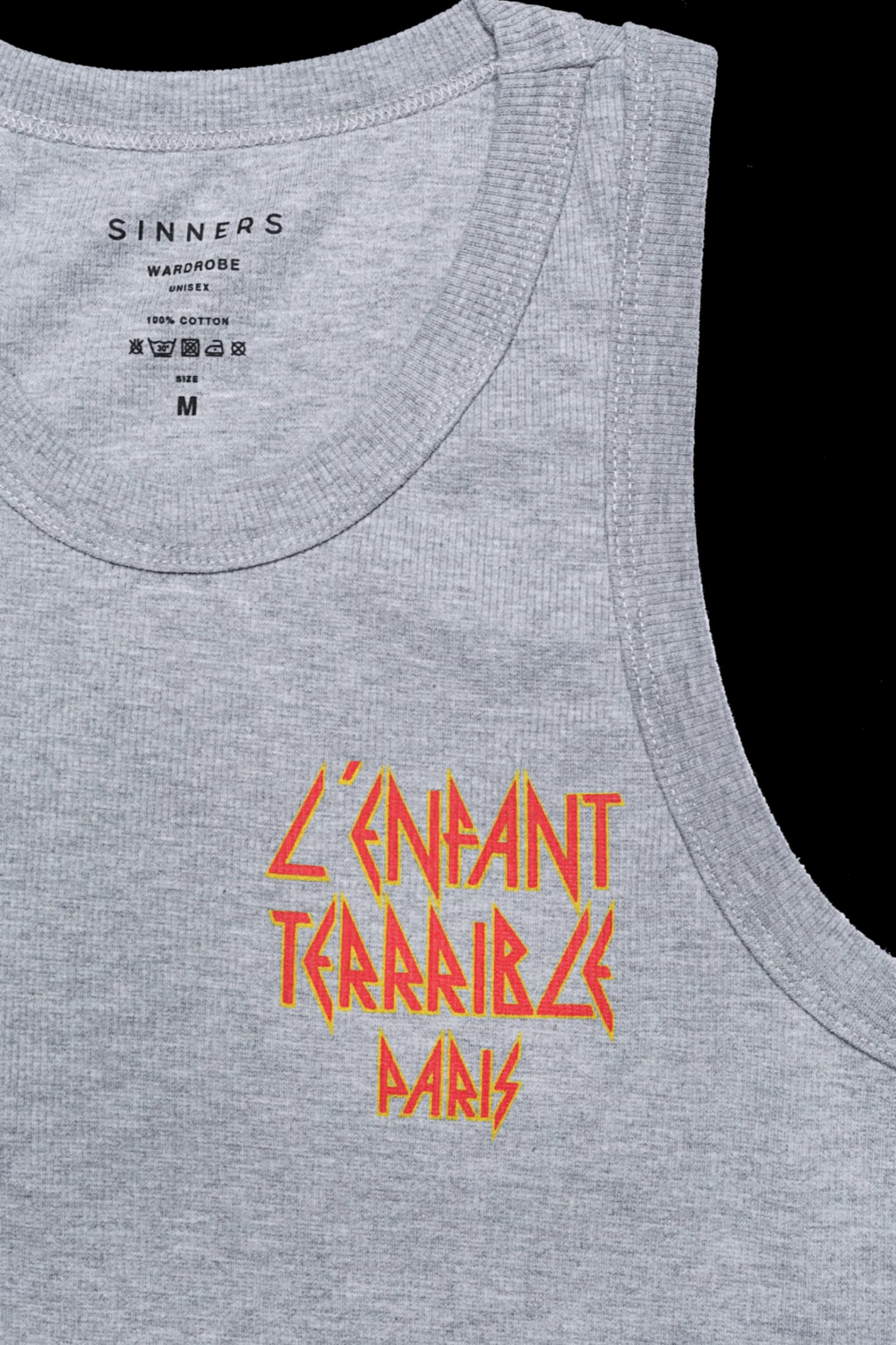L'ENFANT GRAY MEN TANK TOP - imagen 8