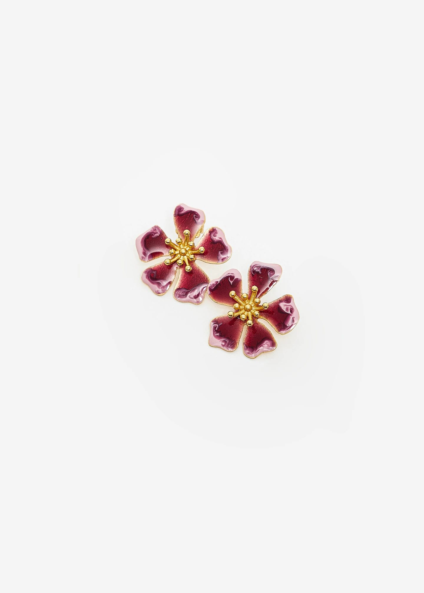 Aretes Aurora Midi Burgundy - imagen 1