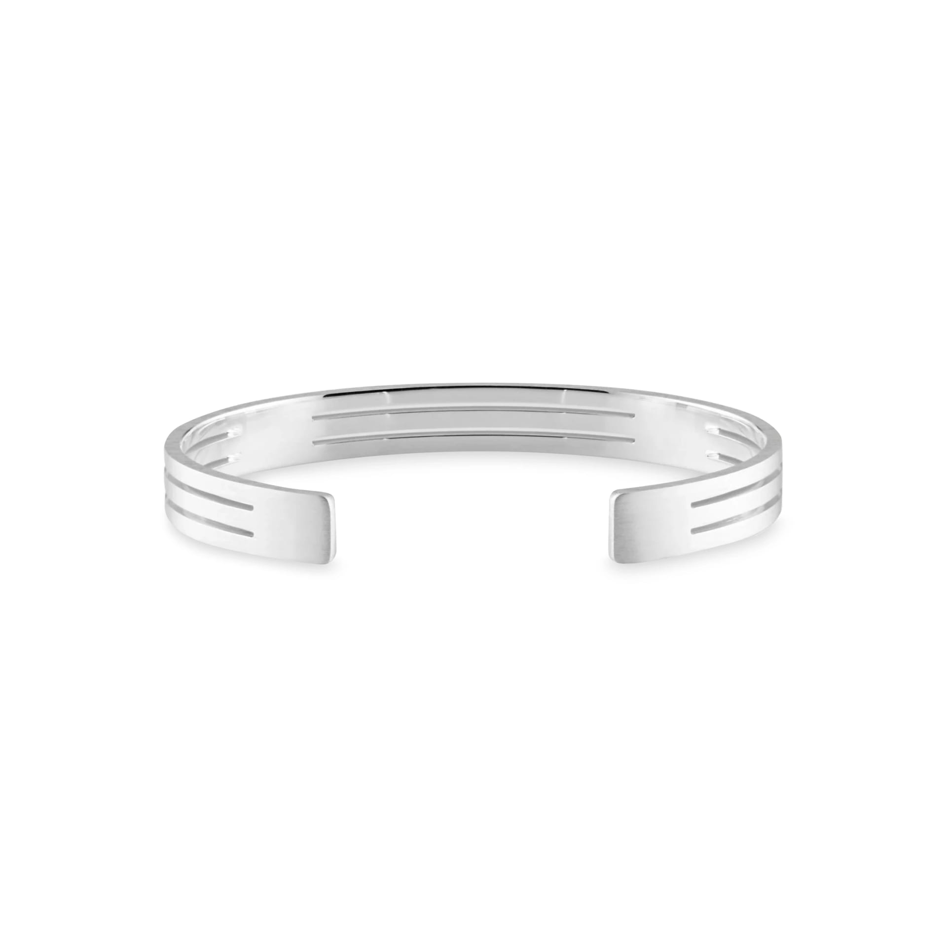 THE STRATA CUFF  | PULSERA EN PLATA LEY 925 - imagen 1