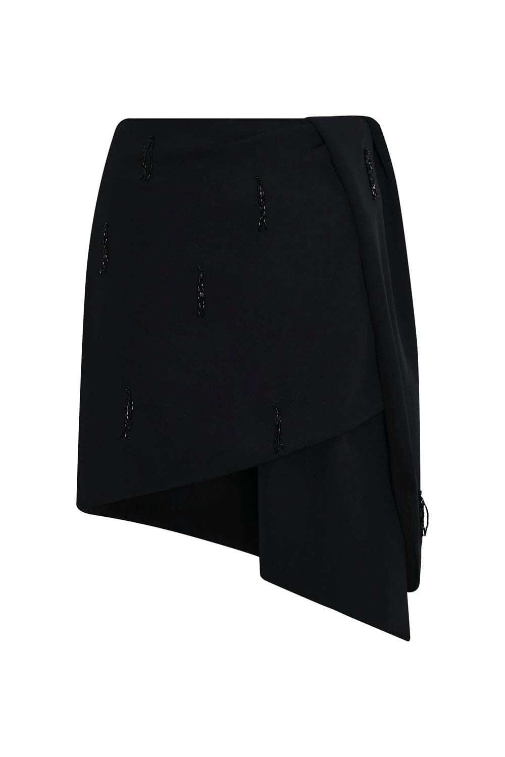 Falda seda imperial negro - imagen 1