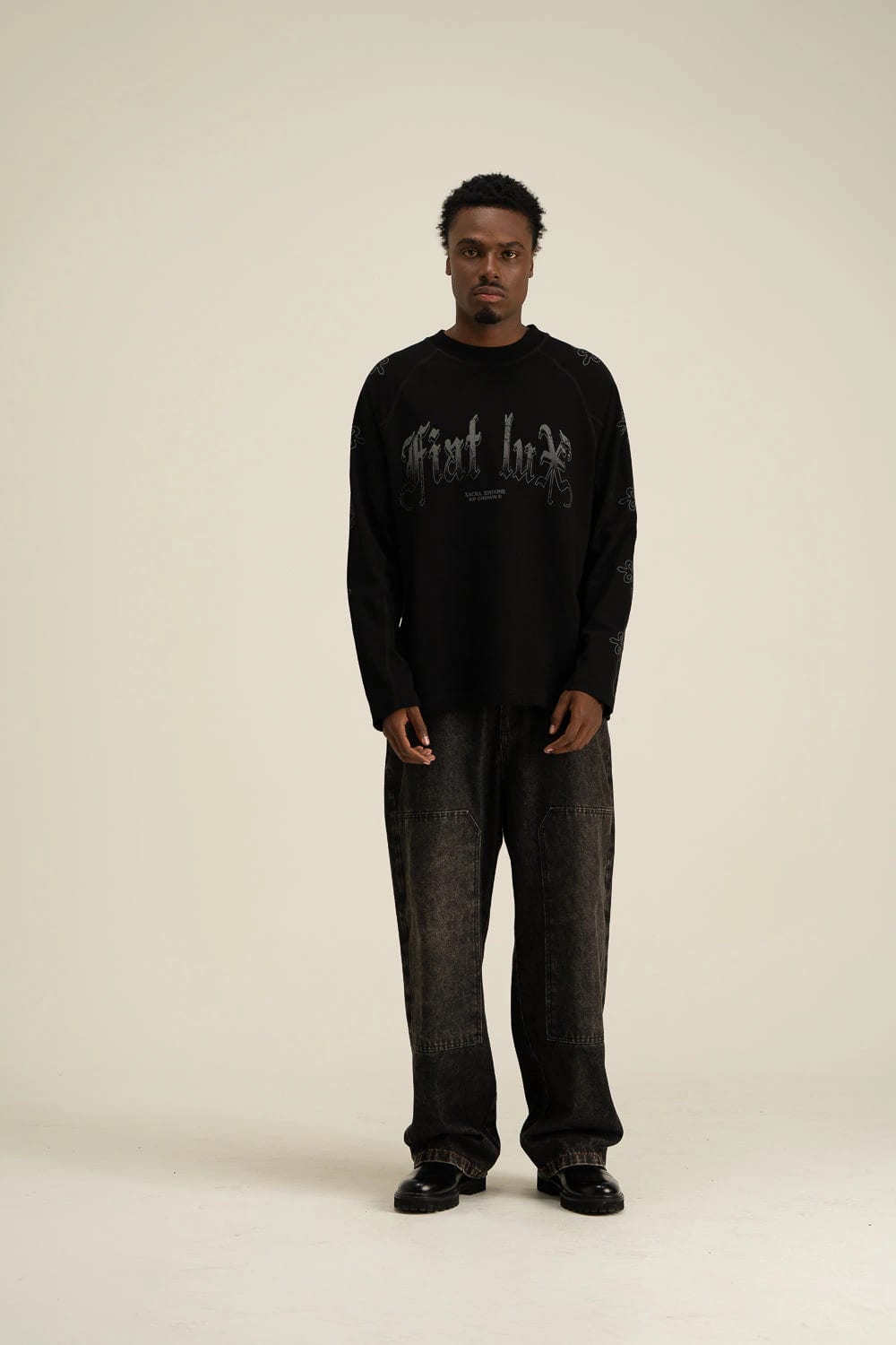 SANCTUS BLACK PULLOVER - imagen 1