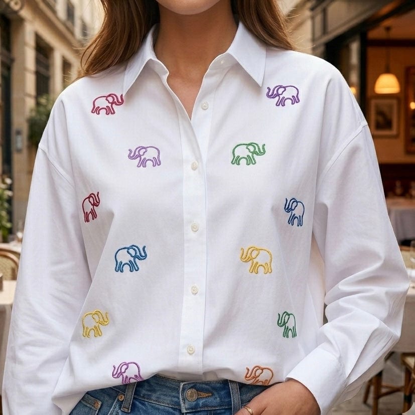 CAMISA GALICIA ||| ELEFANTES MULTICOLOR - imagen 3