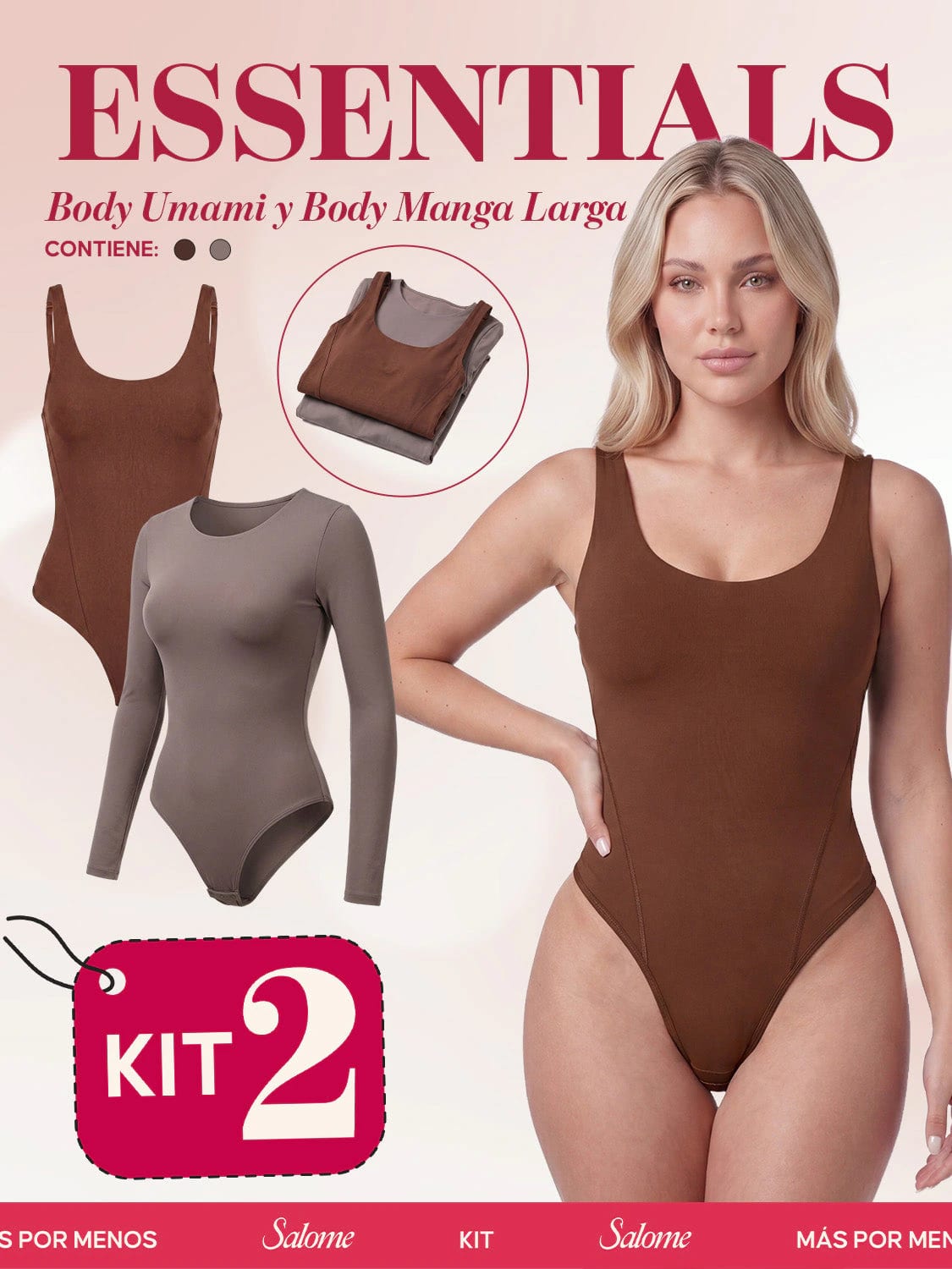 Kit Body Diario Umami Tiras Finas & Manga Larga Microfibra | Salome 5005 + 5008 | 03L5 - imagen 7