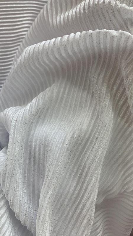FALDA PLIZADA IA BLANCA PERLADA - imagen 4