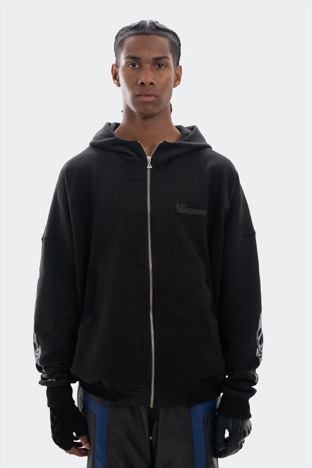 VENENO BUZO ZIP UP GRUNGE BONES - imagen 1