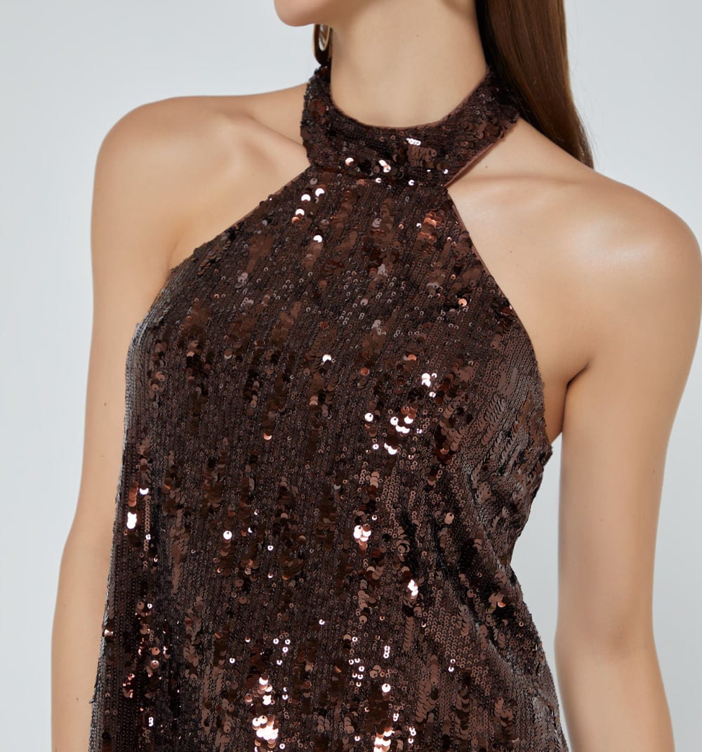 Blusa cuello halter - imagen 3