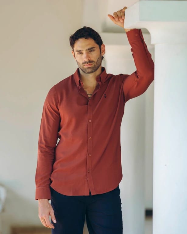 Camisa Terracota en rayón - imagen 2