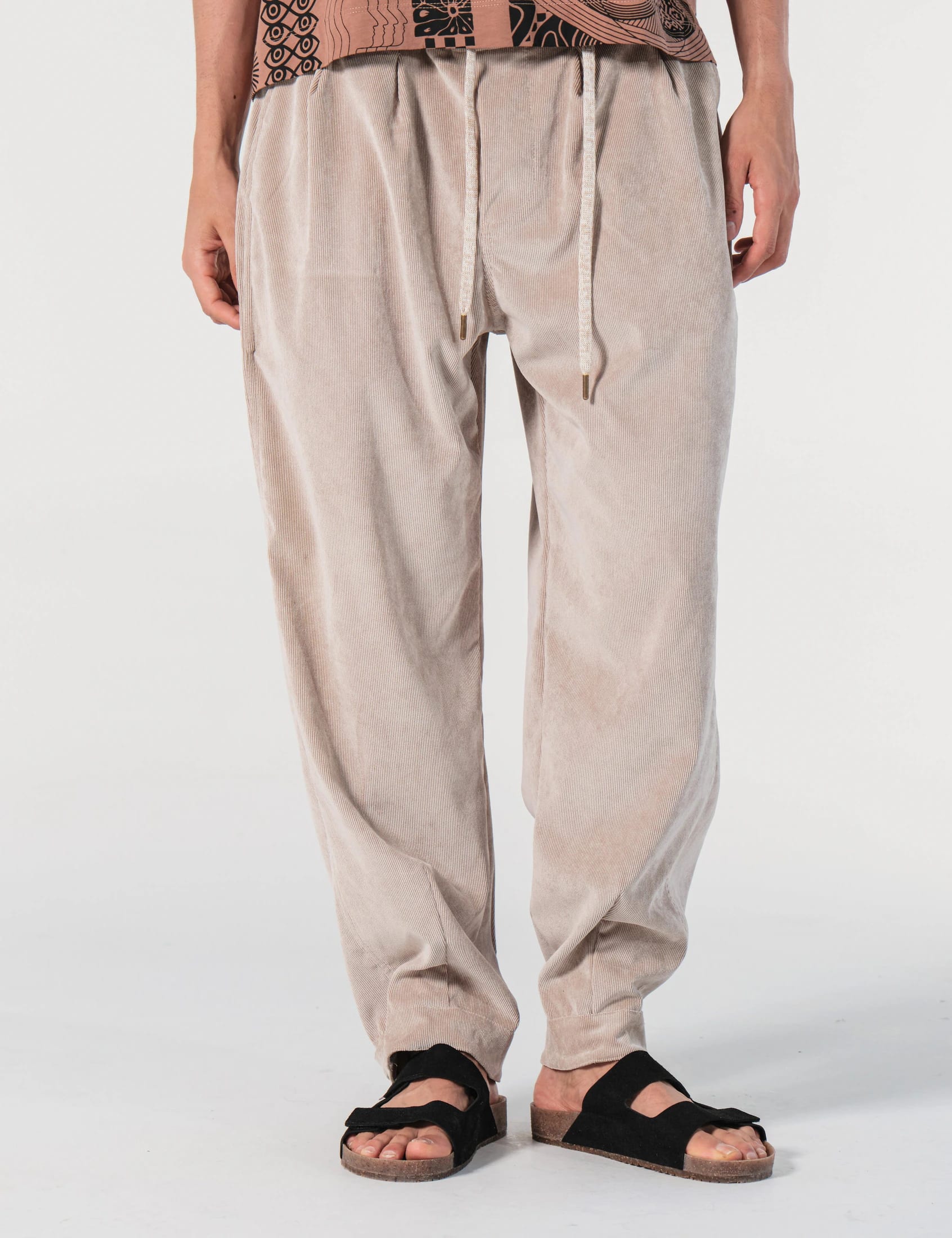 Pantalón Baggy Loose Fit Conexion Beige Hombre - imagen 1