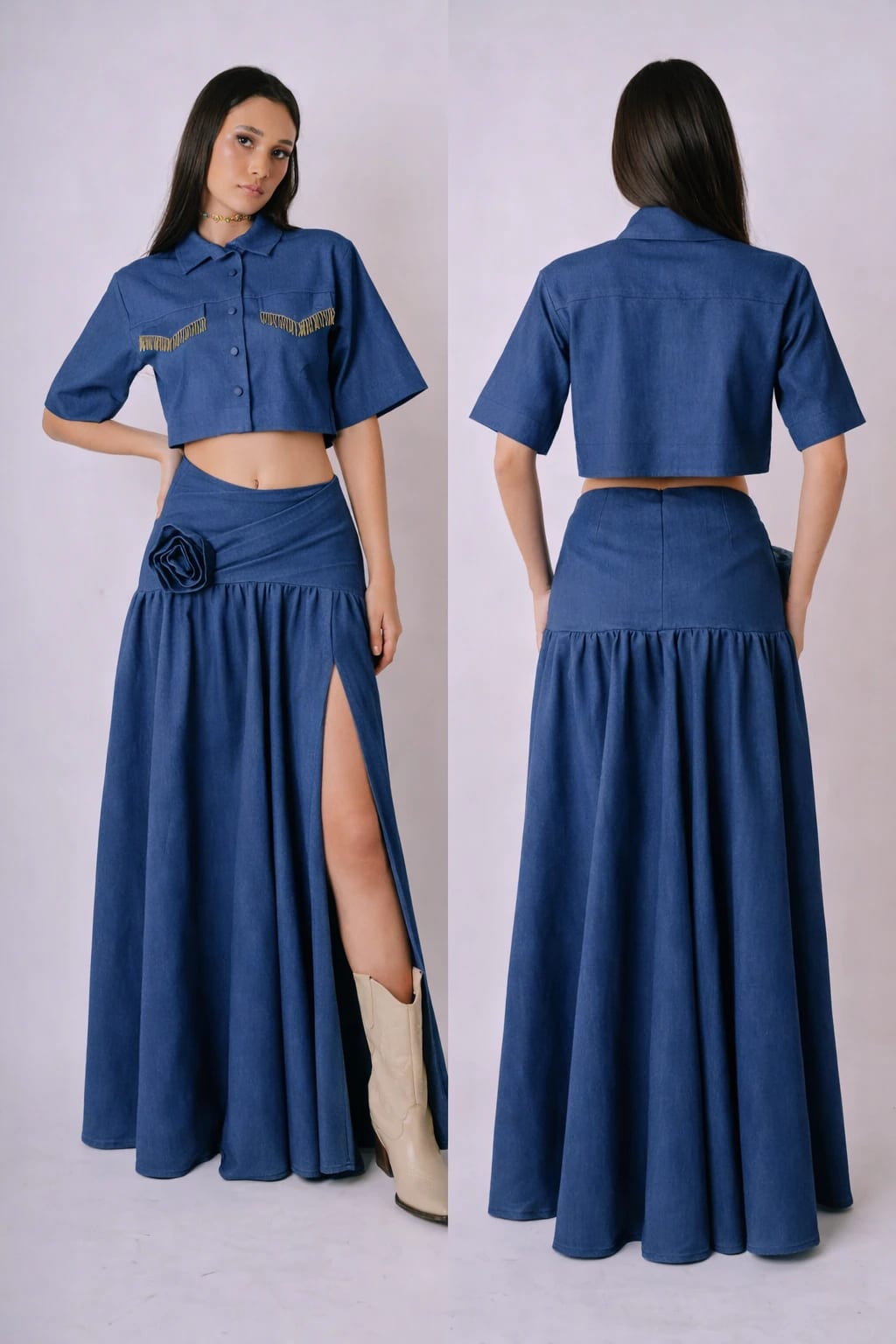 Denim Maxi skirt - imagen 2
