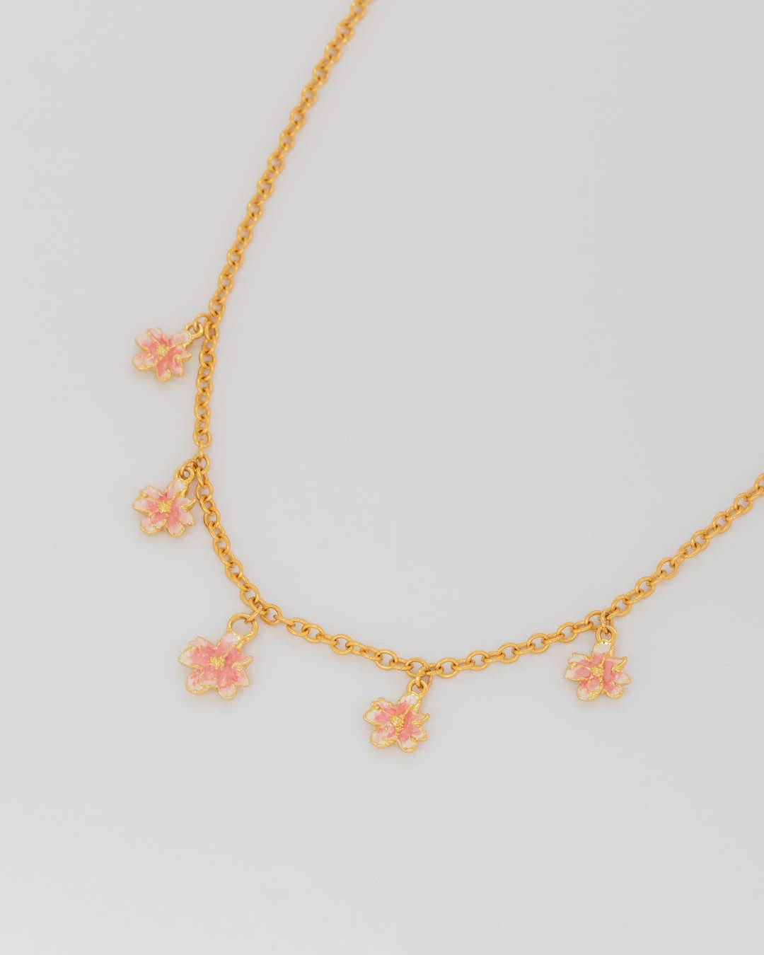 Collar Multichars Mini Flores Rosa - imagen 1