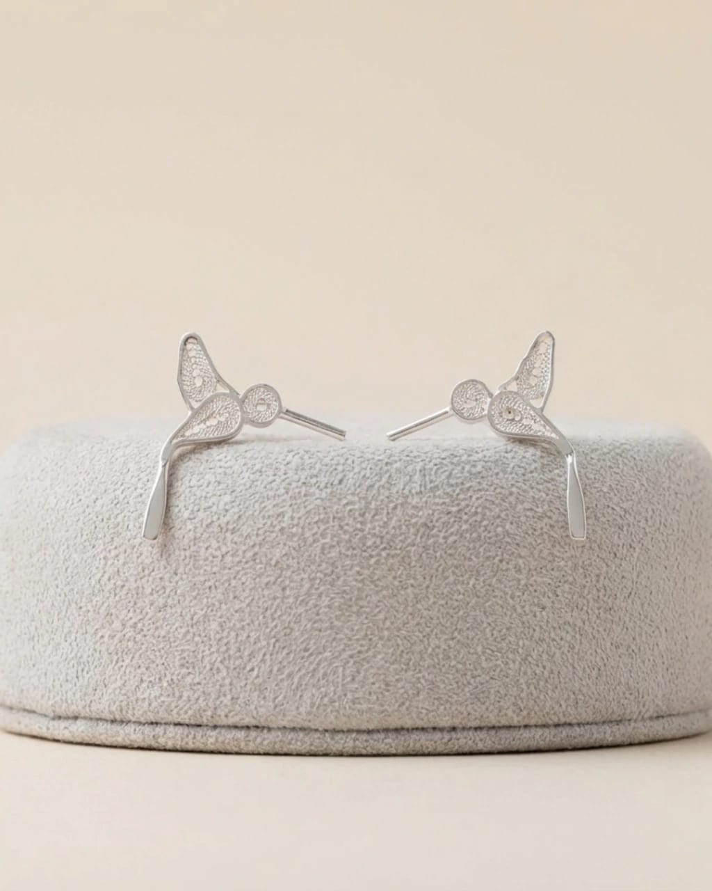 Aretes Topos Colibri en Plata ley 950 Filigrana - imagen 2